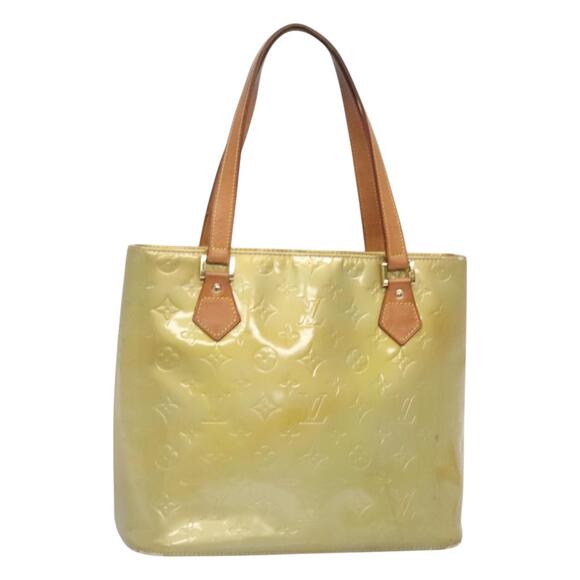 LOUIS VUITTON Monogram Vernis Houston Hand Bag Gris M91053 - Picture 1 of 16
